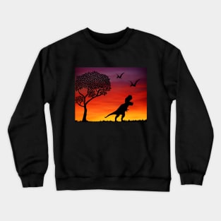 Jurassic Sunset Crewneck Sweatshirt